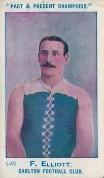 1905 Wills's Past & Present Champions #29 Fred Elliott Front